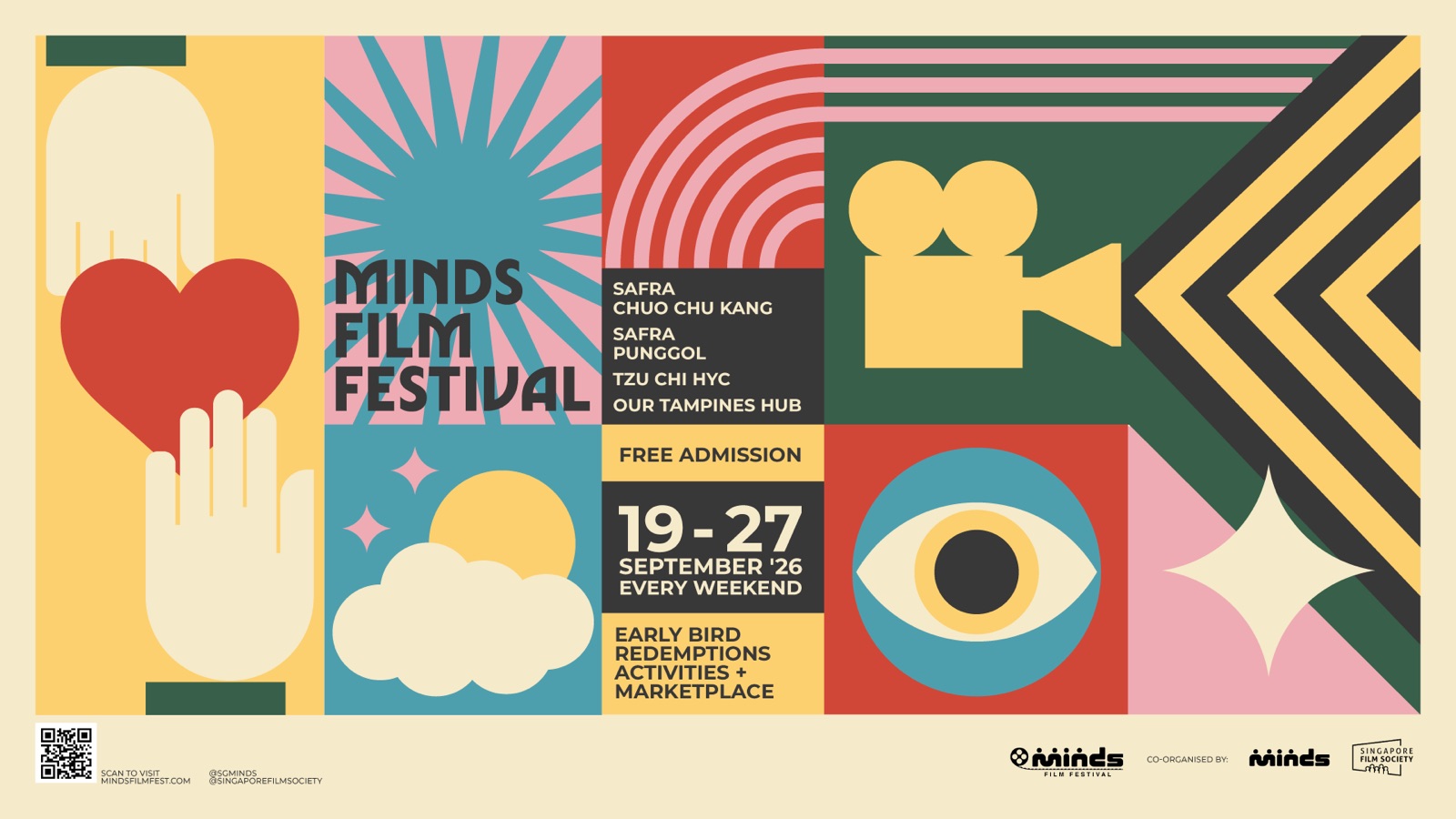 MINDS Film Festival 2026 at Our Tampines Hub on 27 September